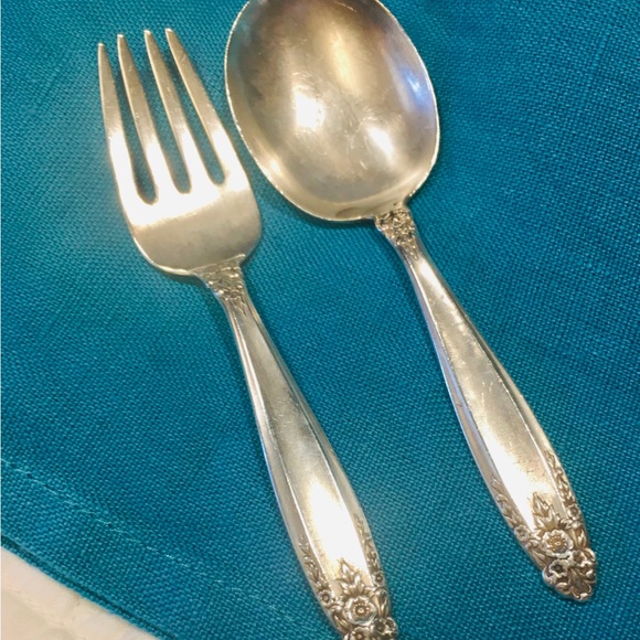 Prelude Sterling Silver baby fork and spoon. 1939 by International Silver. - Picture 3 of 7
